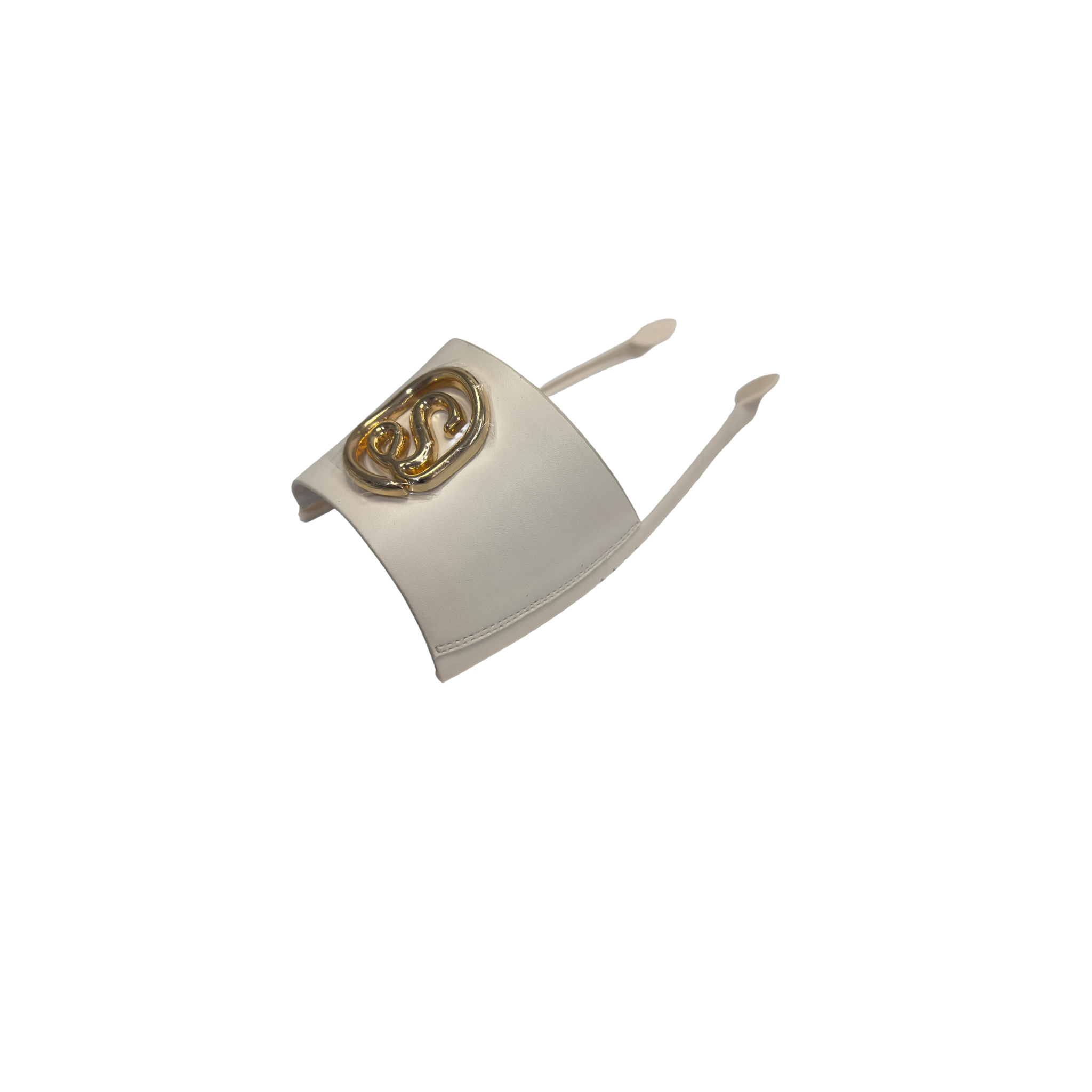 Beige Solen Slide sandal top — swappable strap design