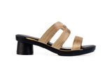 Soraya Triple-Strap sandal top in Gold — interchangeable design
