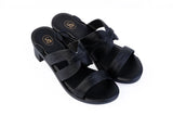 Gold Soraya Triple-Strap — snap-on sandal top by Sole Mate