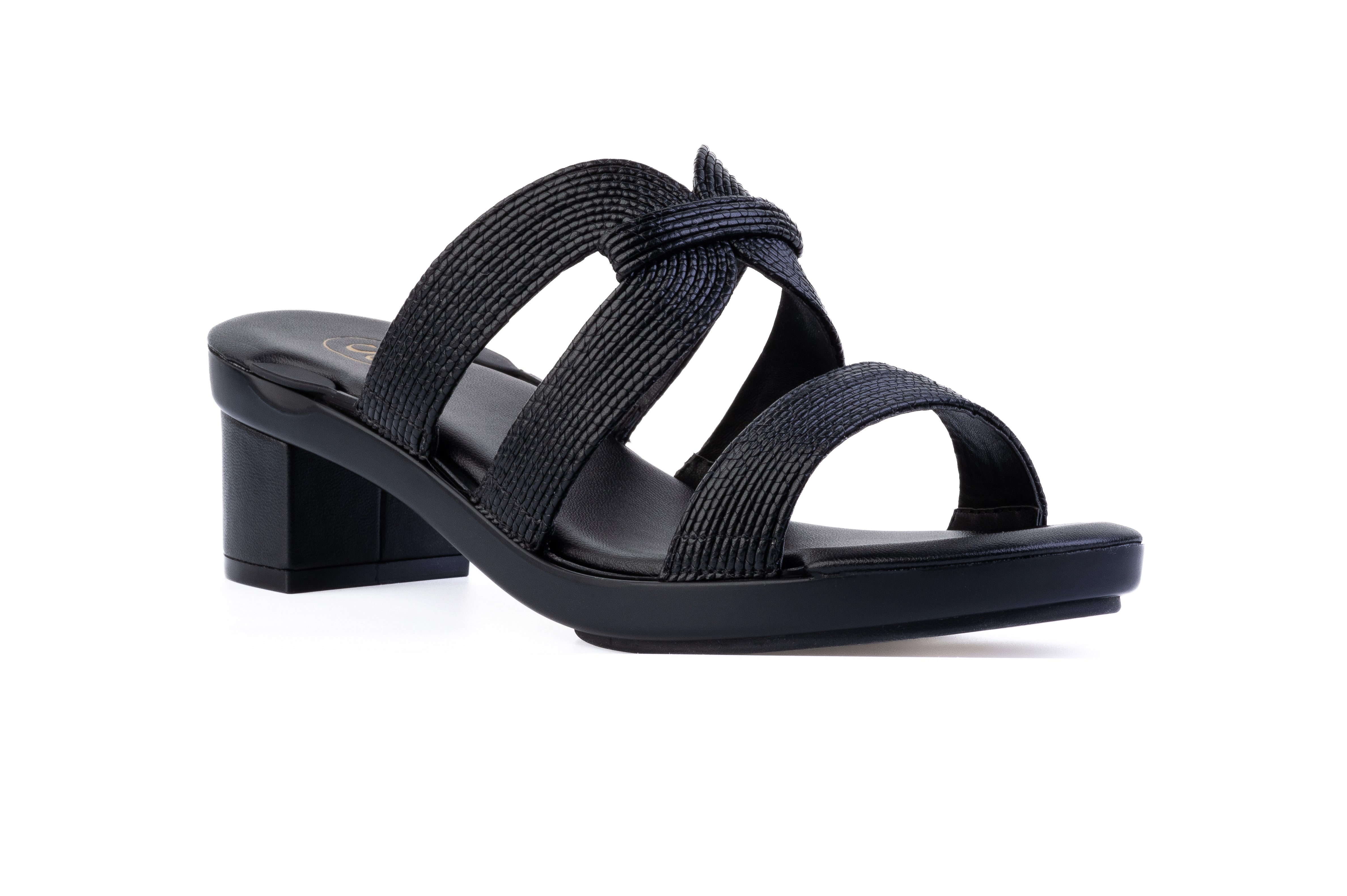 Brown Edge Block — swappable sandal base by Sole Mate