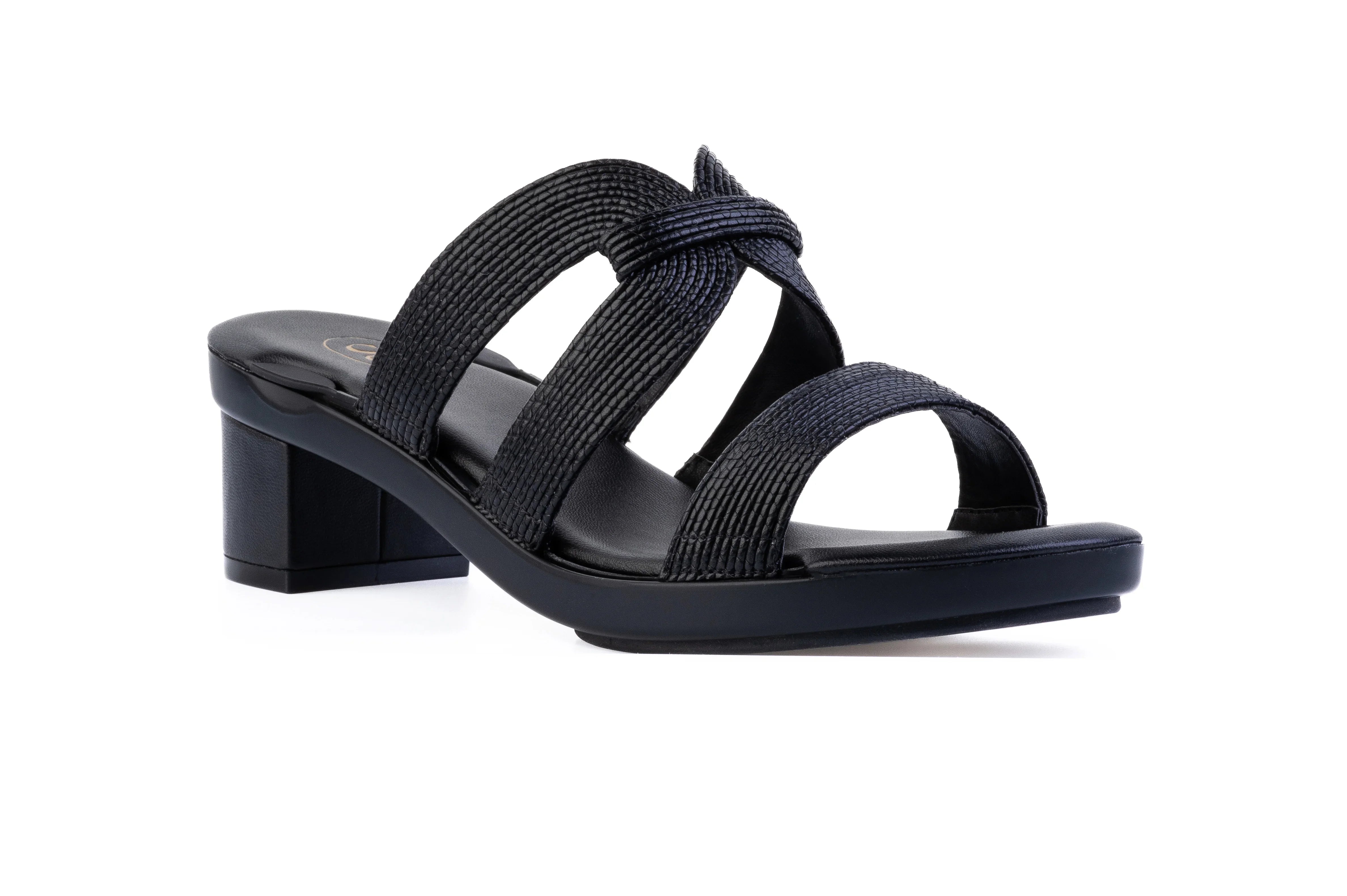 Gold Soraya Triple-Strap sandal top — swappable strap design
