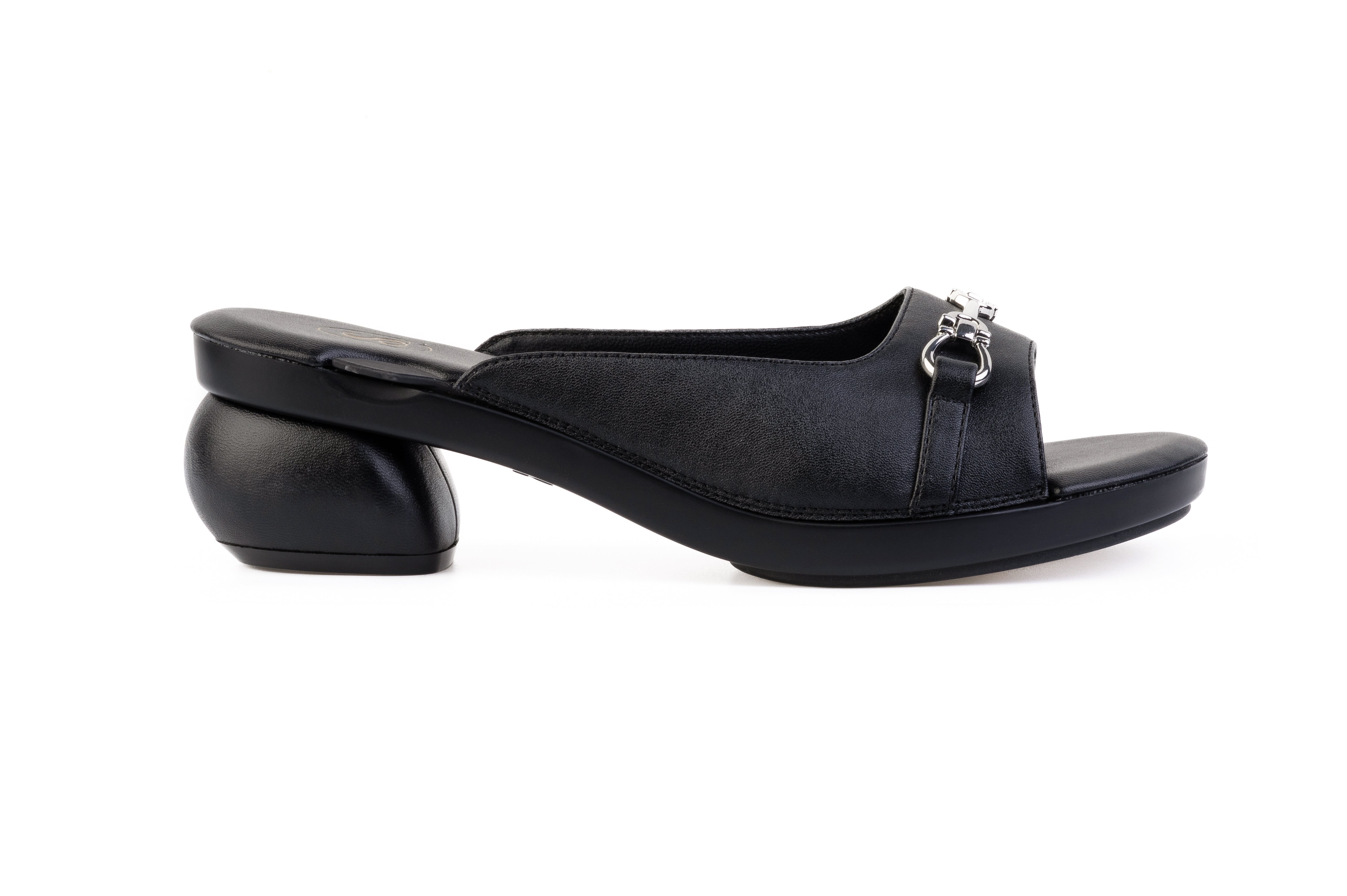 Lux Metallic Slide sandal top in Beige — interchangeable design
