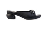 Lux Metallic Slide sandal top in Beige — interchangeable design