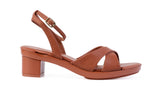 Brown Daya Cross-Strap sandal top — Sole Mate modular sandals