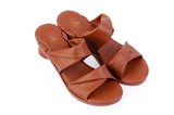 Almond Alma Crisscross sandal top — swappable strap design