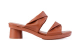 Alma Crisscross sandal top in Almond — interchangeable design
