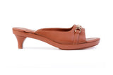 Lux Metallic Slide sandal top in Beige — interchangeable design