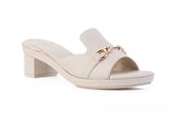 Oriya Loafer sandal top in Black — interchangeable design