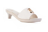 Beige Solen Slide sandal top — swappable strap design