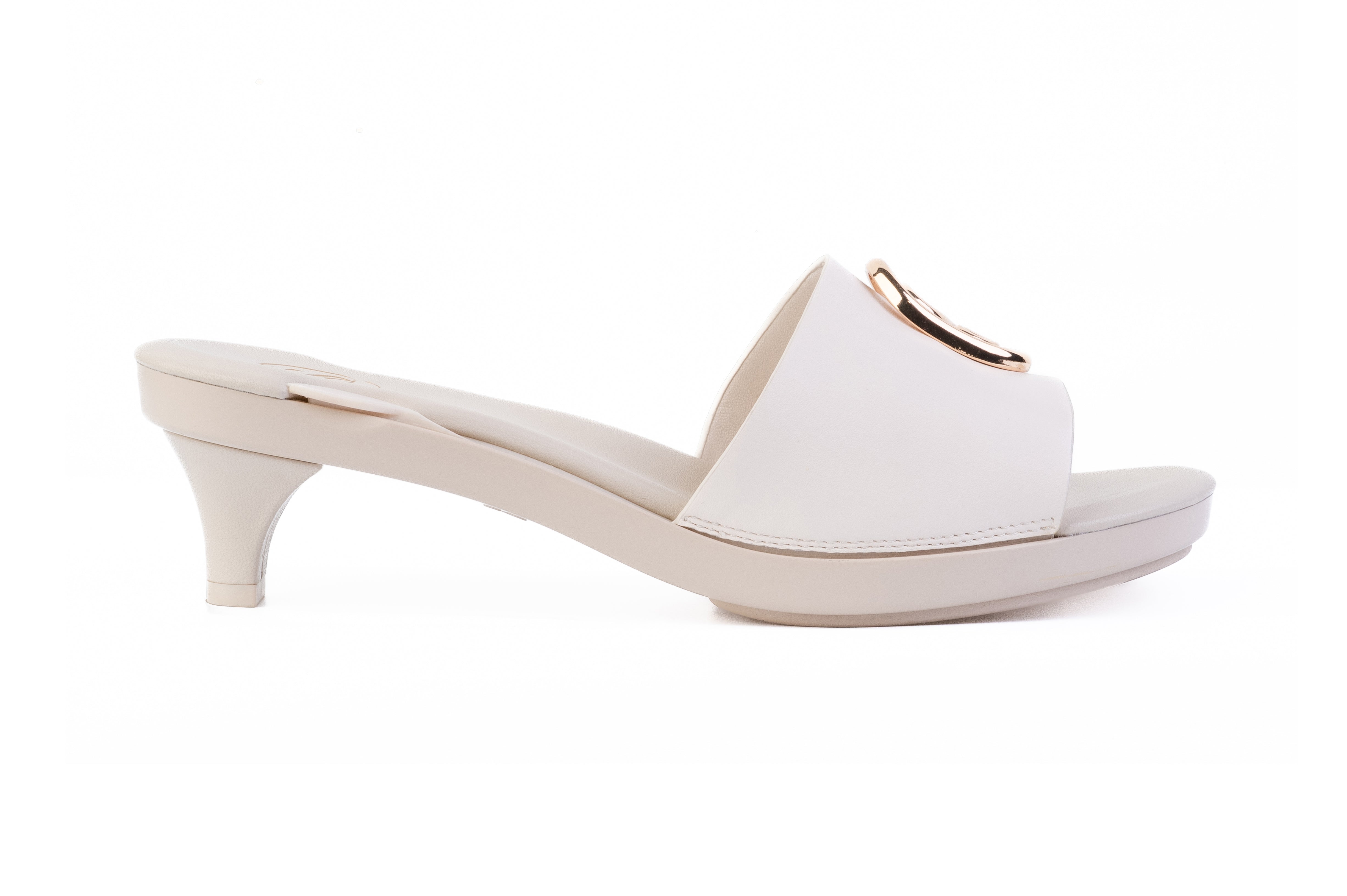 Beige Solen Slide sandal top — Sole Mate modular sandals
