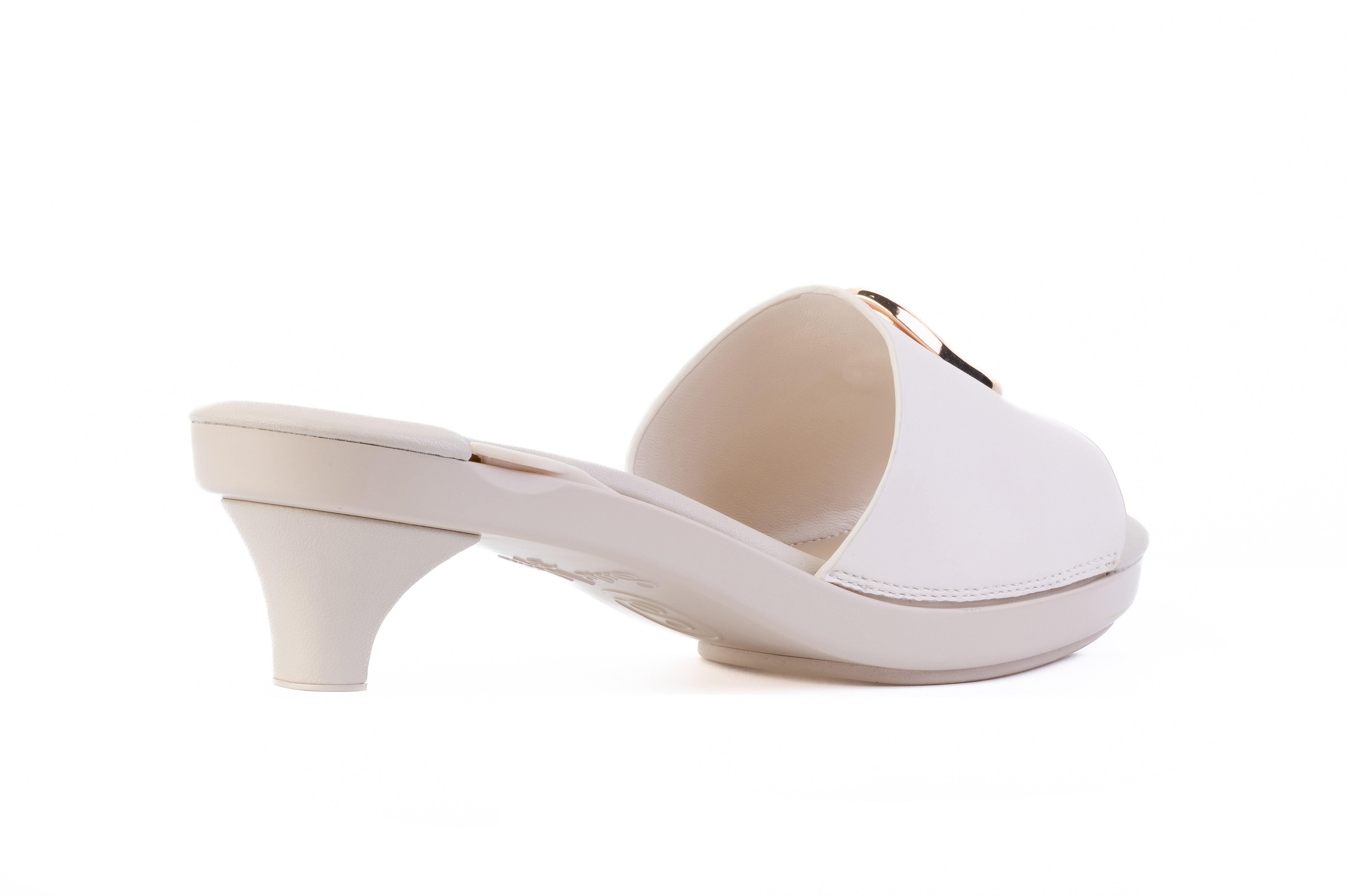 Solen Slide sandal top in Beige — interchangeable design