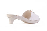 Solen Slide sandal top in Beige — interchangeable design