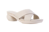 Aria X-Strap sandal top in Beige — interchangeable design