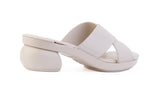 Beige Aria X-Strap sandal top — swappable strap design