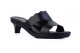 Brown Estrella Scalloped sandal top — Sole Mate modular sandals