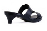 Brown Estrella Scalloped — snap-on sandal top by Sole Mate