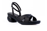 Brown Daya Cross-Strap sandal top — swappable strap design