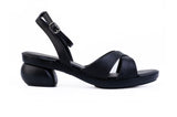 Daya Cross-Strap sandal top in Brown — interchangeable design