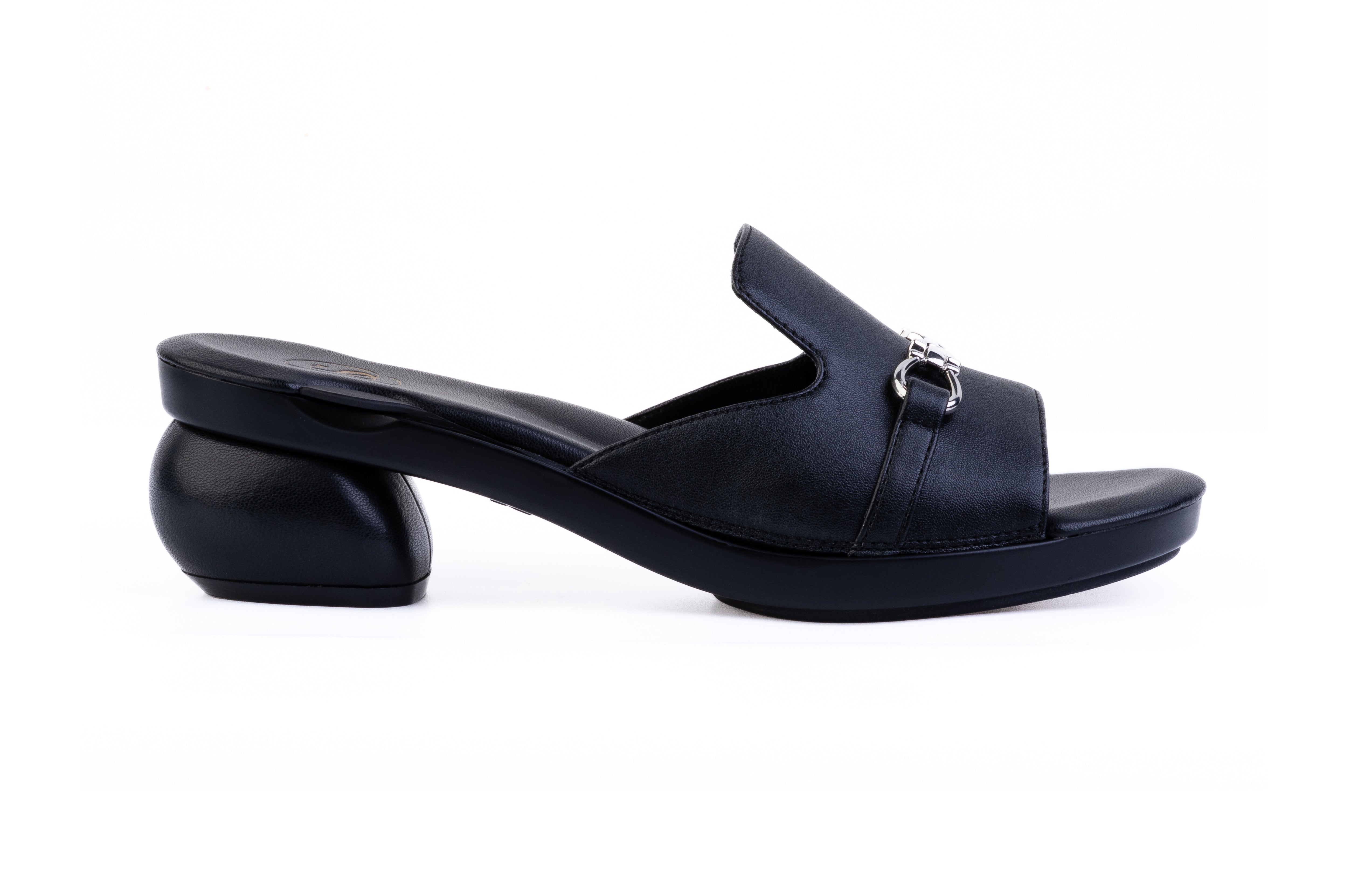 Black Oriya Loafer — snap-on sandal top by Sole Mate