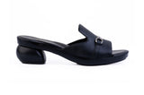 Black Oriya Loafer — snap-on sandal top by Sole Mate