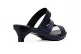 Orange Aloura Triple-Strap sandal top — swappable strap design