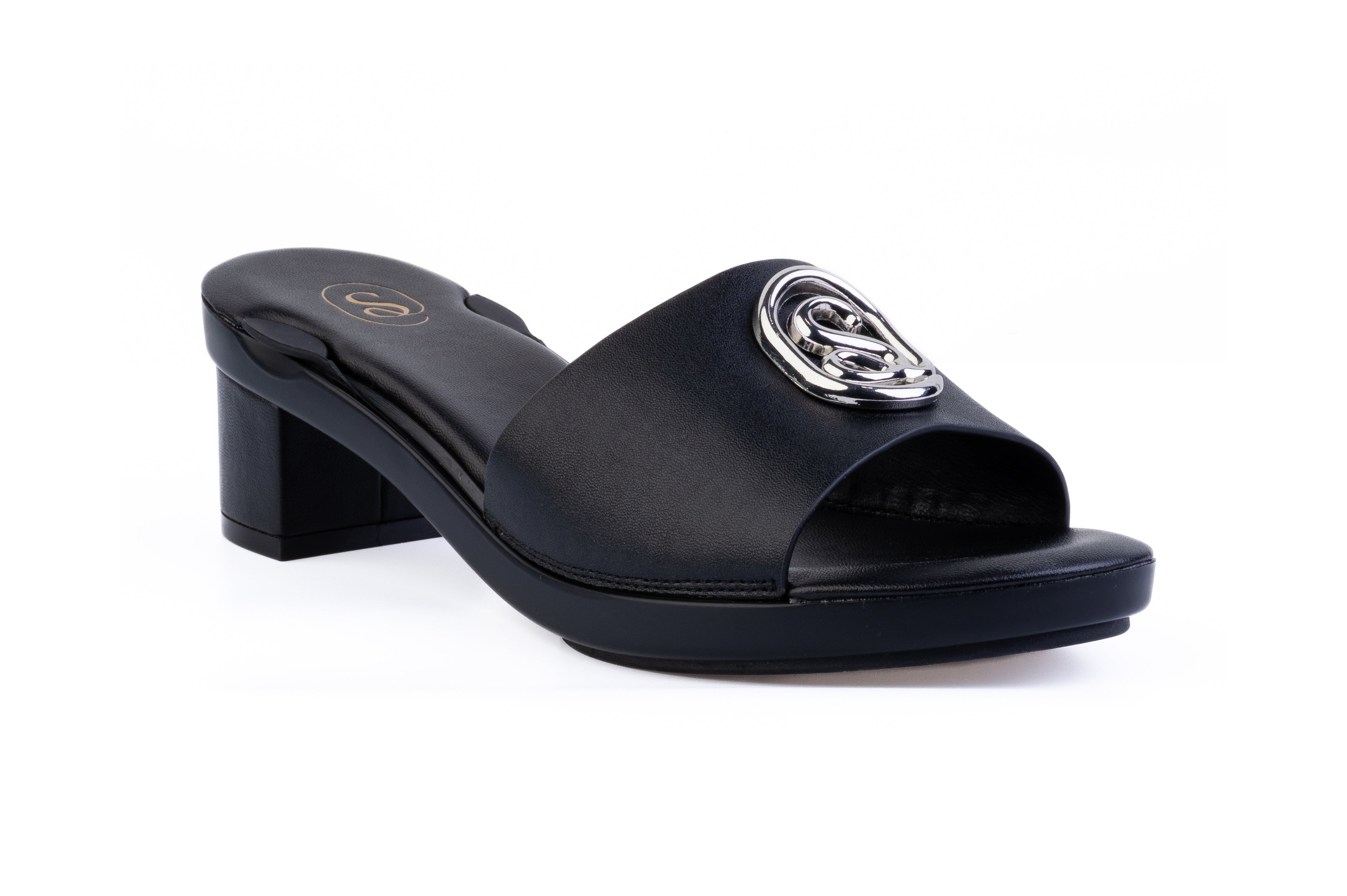Solen Slide sandal top in Beige — interchangeable design
