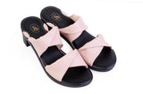 Alma Crisscross sandal top in Almond — interchangeable design