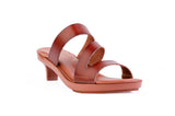 Orange Aloura Triple-Strap — snap-on sandal top by Sole Mate