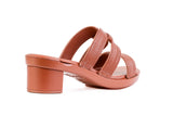 Gold Soraya Triple-Strap — snap-on sandal top by Sole Mate
