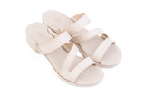 Orange Aloura Triple-Strap sandal top — Sole Mate modular sandals