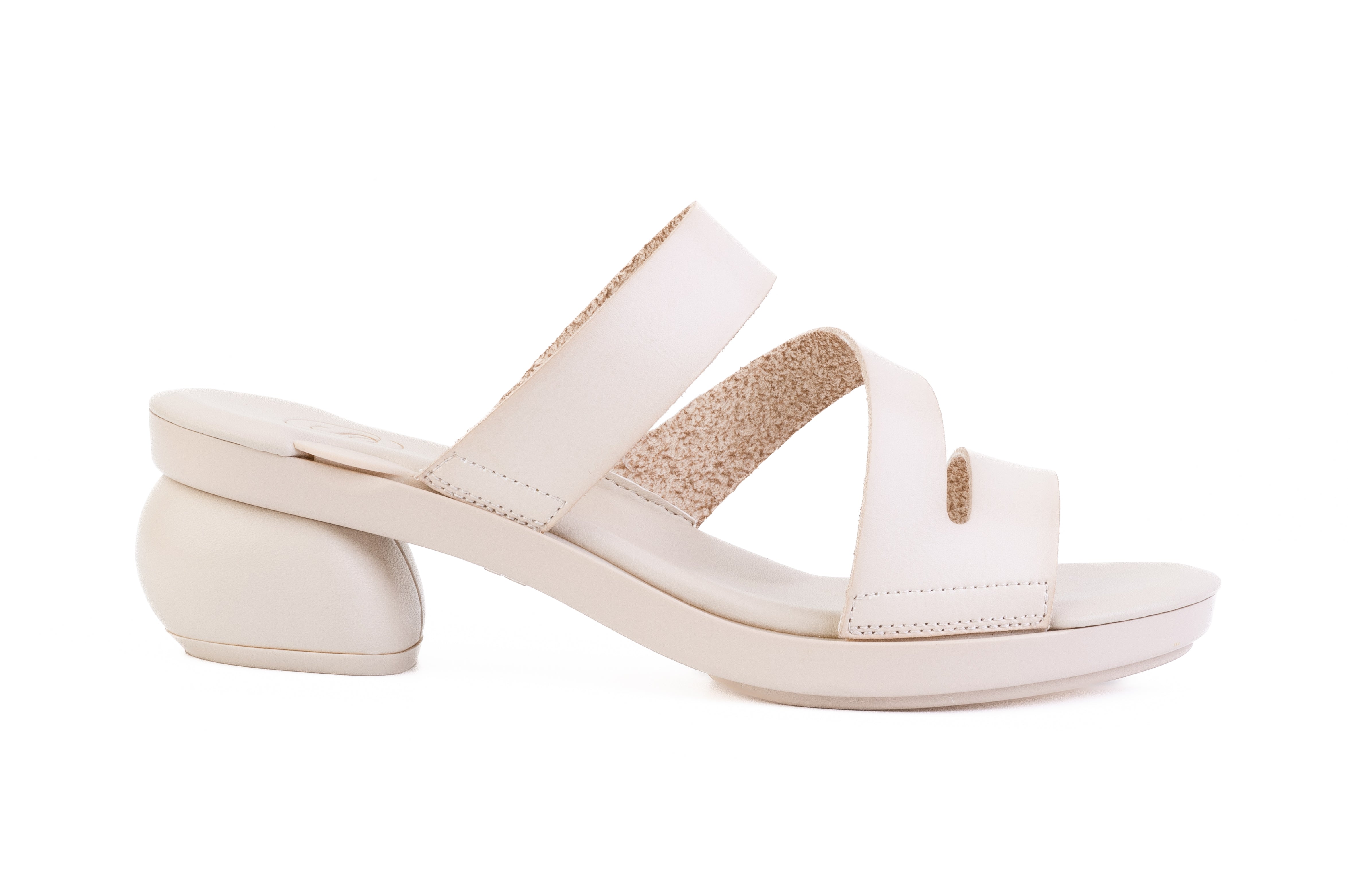 Orange Aloura Triple-Strap — snap-on sandal top by Sole Mate