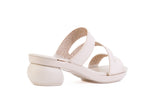 Orange Aloura Triple-Strap sandal top — swappable strap design