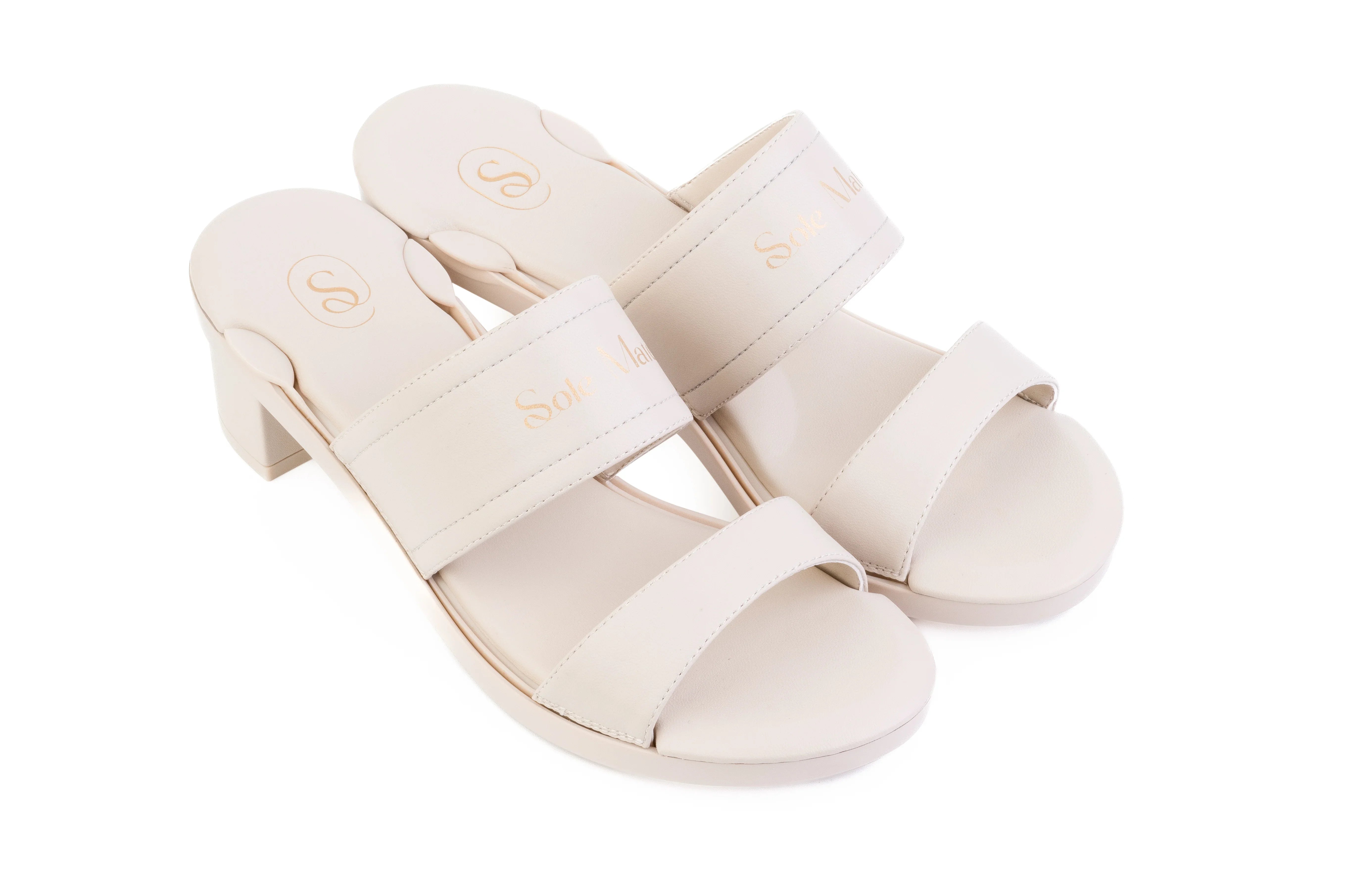 Black Vani Padded sandal top — Sole Mate modular sandals