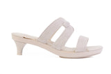 Gold Soraya Triple-Strap — snap-on sandal top by Sole Mate