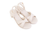 Brown Daya Cross-Strap sandal top — swappable strap design