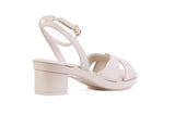 Brown Daya Cross-Strap — snap-on sandal top by Sole Mate