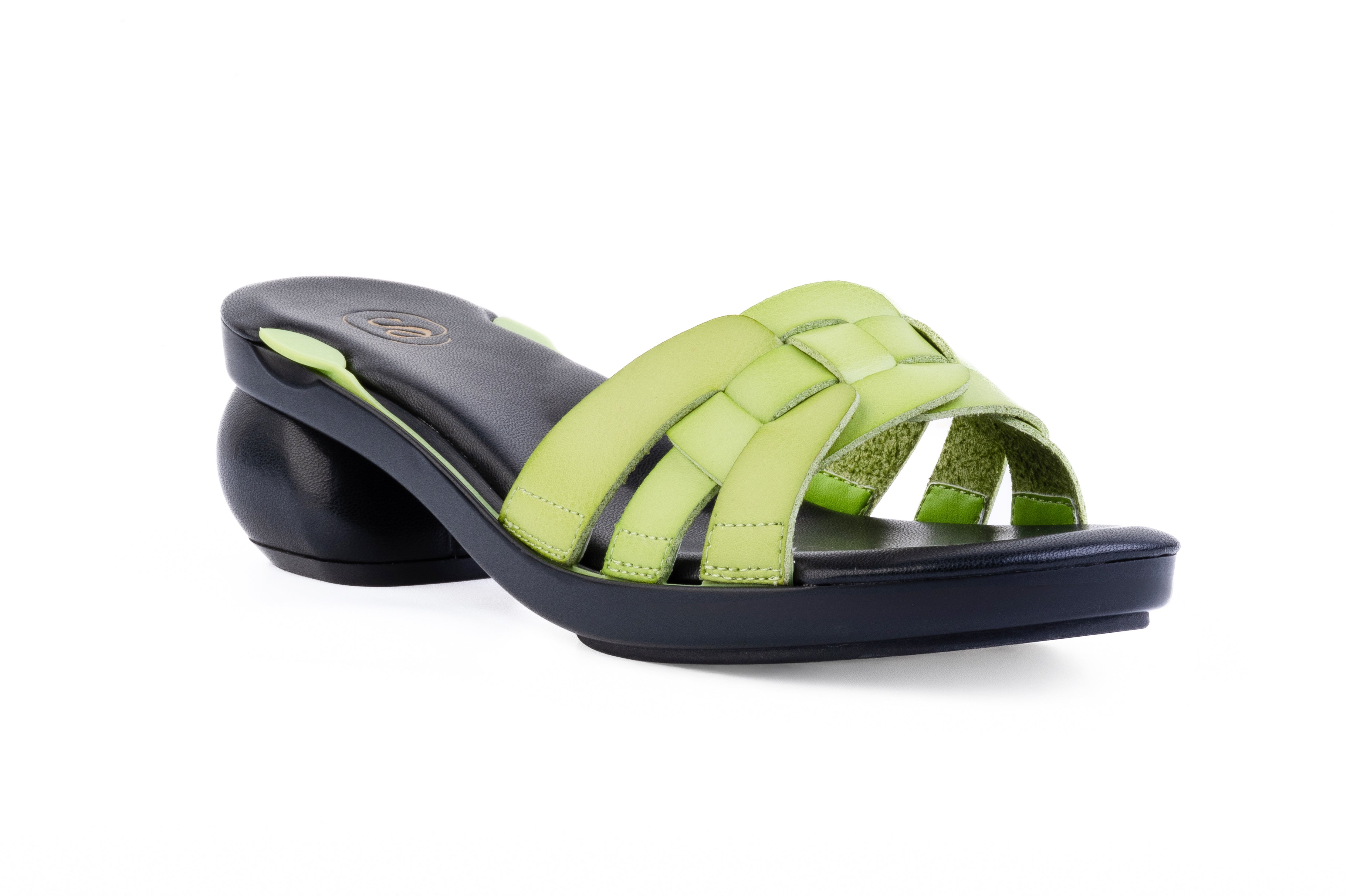 Harmonia Woven sandal top in Black — interchangeable design
