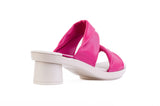 Alma Crisscross sandal top in Almond — interchangeable design