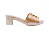 Beige Solen Slide sandal top — swappable strap design