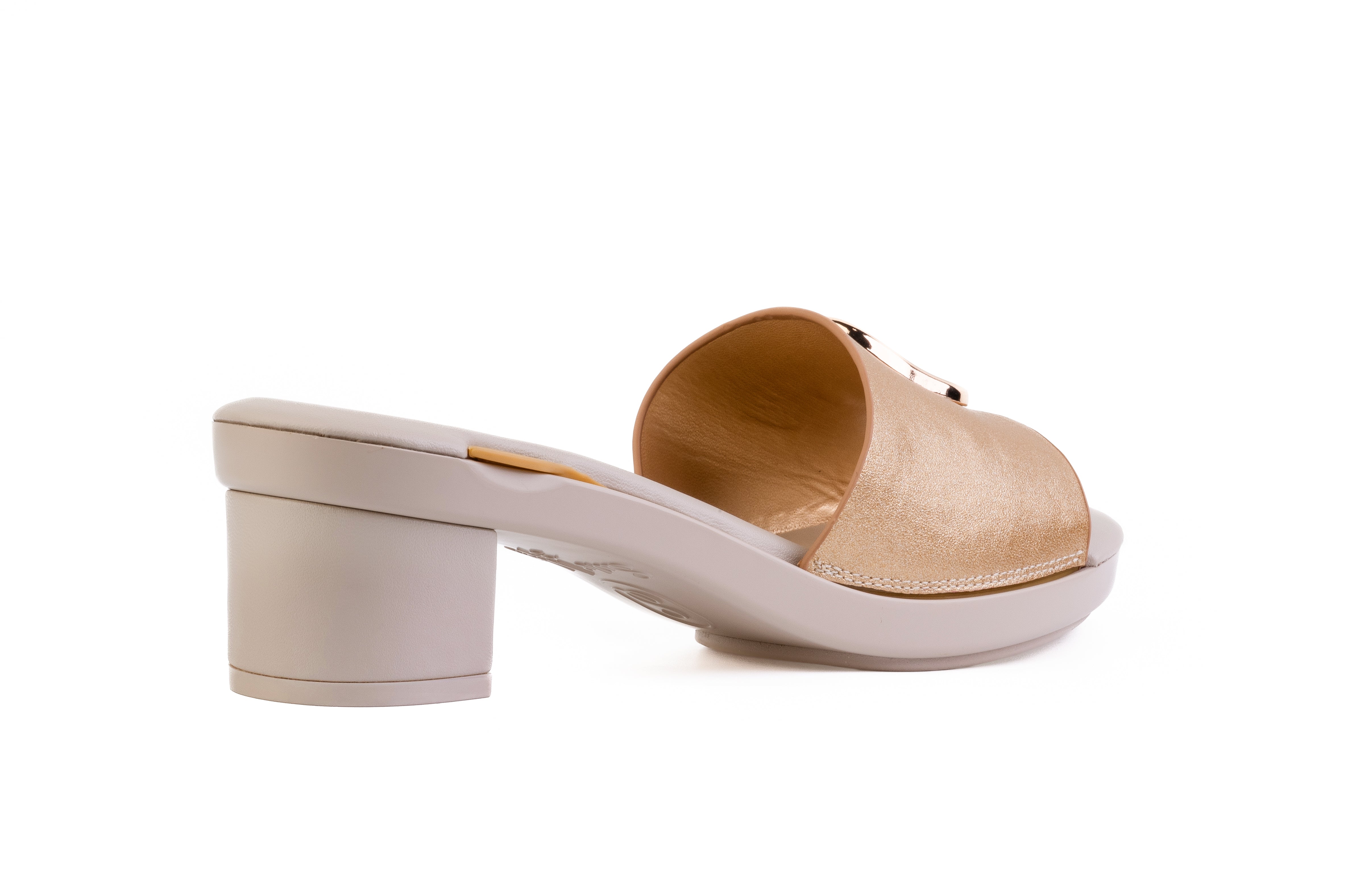 Beige Solen Slide sandal top — Sole Mate modular sandals