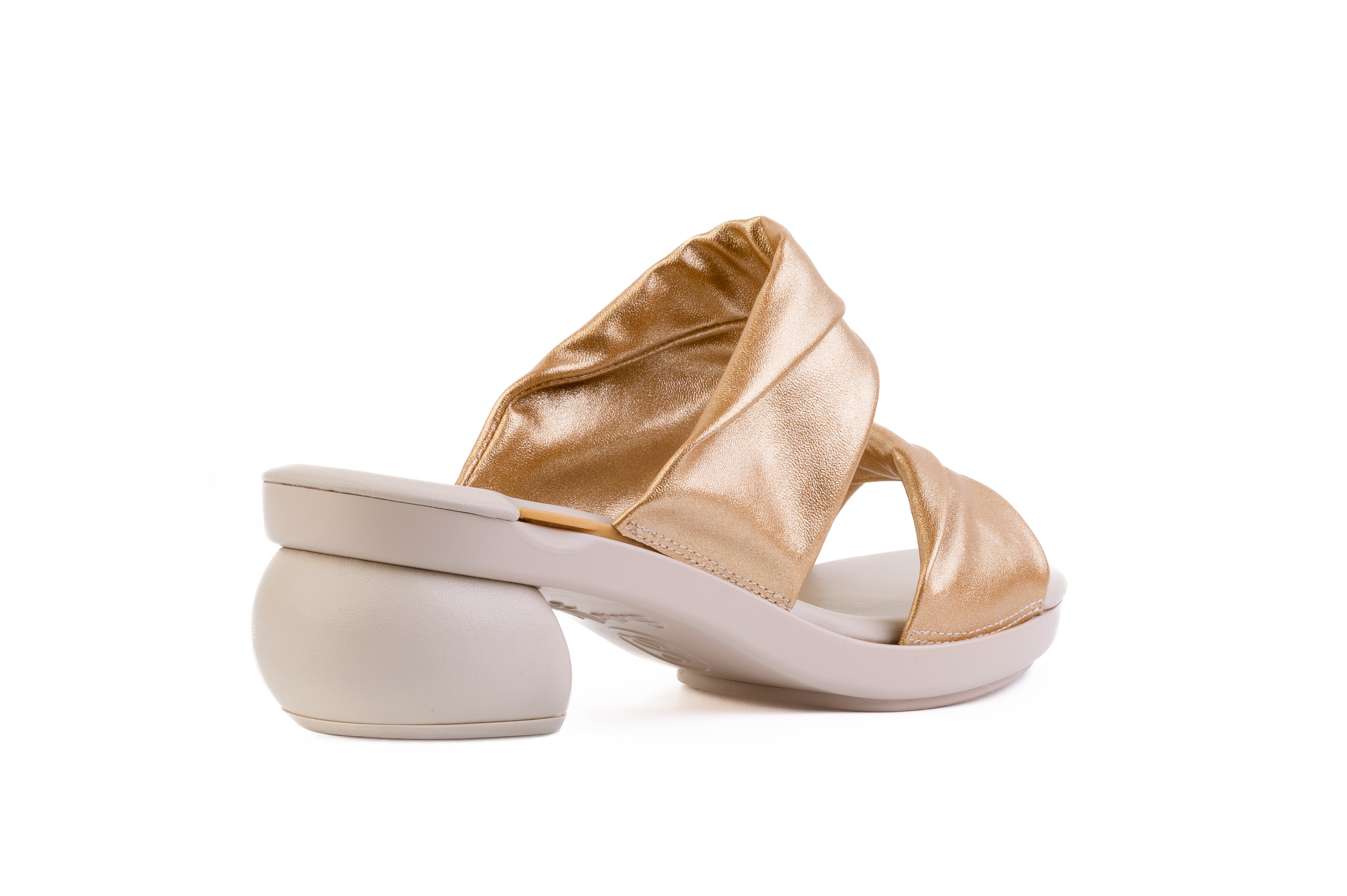 Almond Alma Crisscross — snap-on sandal top by Sole Mate