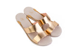 Brown Estrella Scalloped — snap-on sandal top by Sole Mate