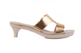 Brown Estrella Scalloped sandal top — Sole Mate modular sandals