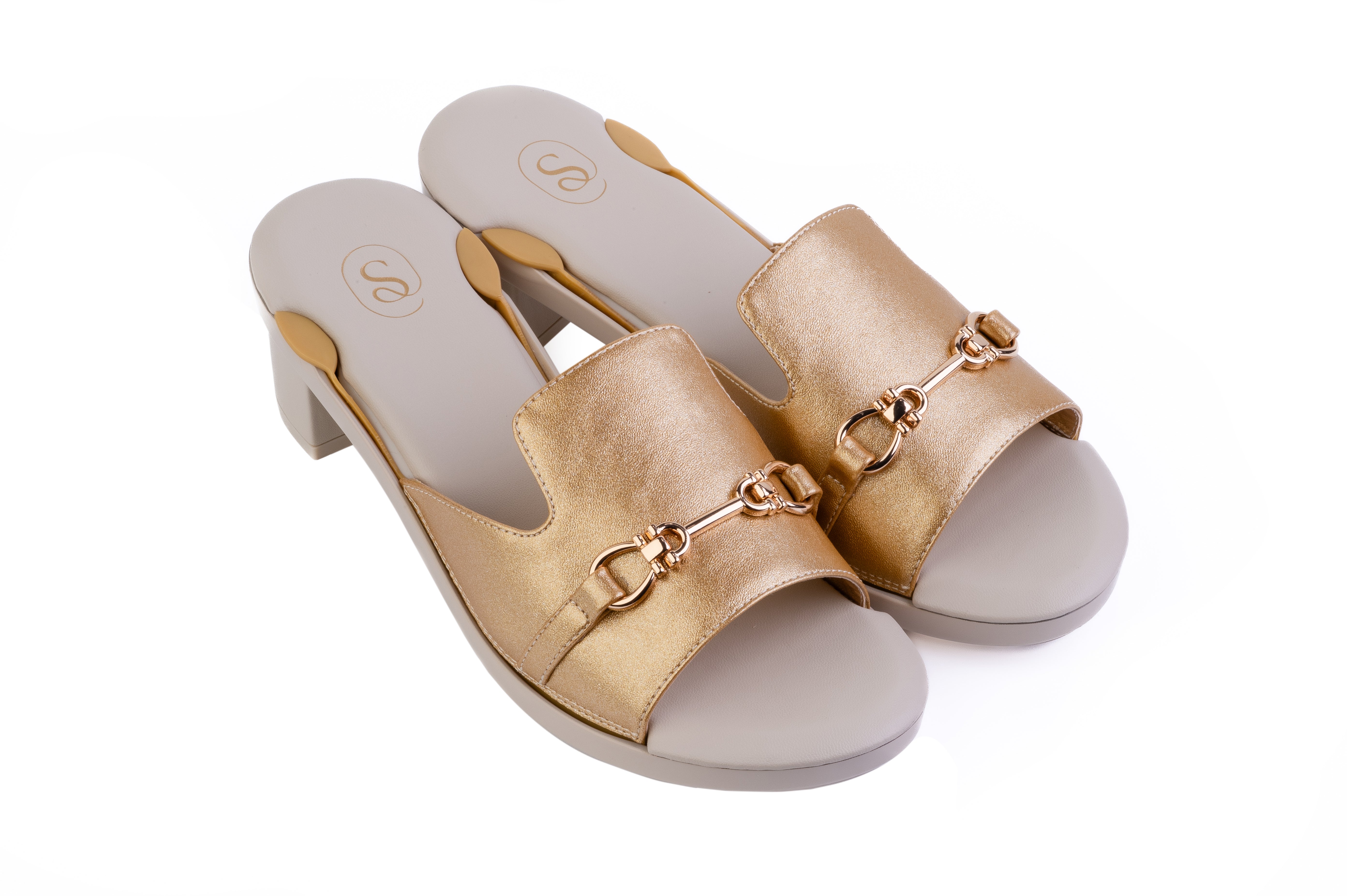 Black Oriya Loafer sandal top — swappable strap design