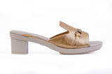 Oriya Loafer sandal top in Black — interchangeable design