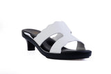 Brown Estrella Scalloped — snap-on sandal top by Sole Mate
