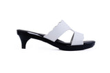 Brown Estrella Scalloped sandal top — swappable strap design