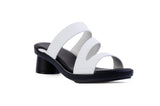Orange Aloura Triple-Strap — snap-on sandal top by Sole Mate