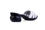 Harmonia Woven sandal top in Black — interchangeable design