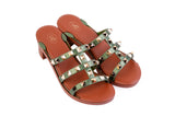 Silver Tiva Studded — snap-on sandal top by Sole Mate